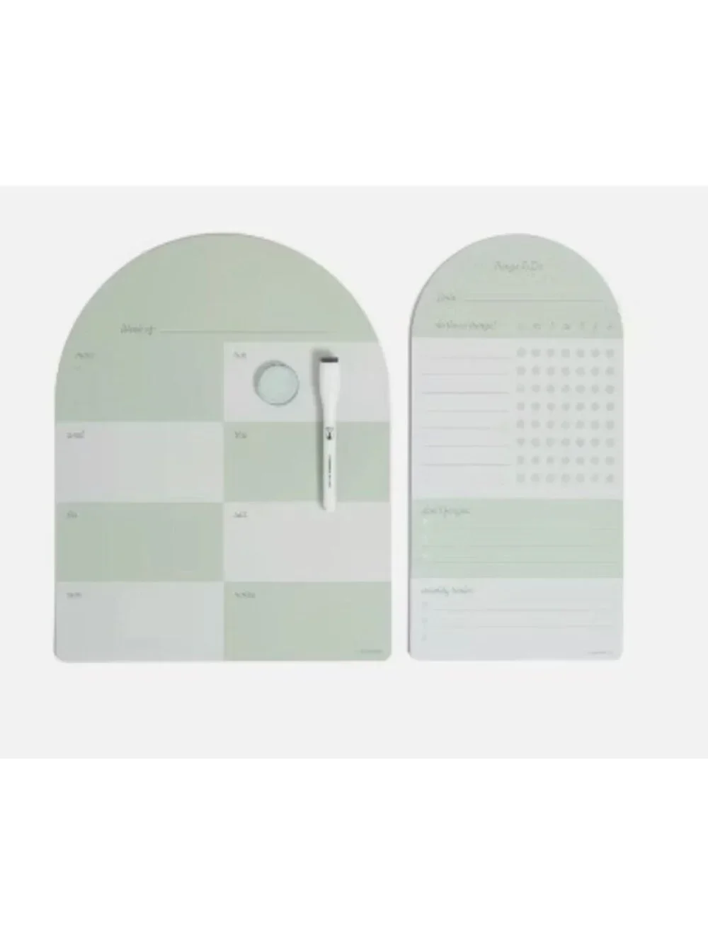Magnetic Planner Set U Brands Dry Erase To-Do & Weekly Format Includes Marker &